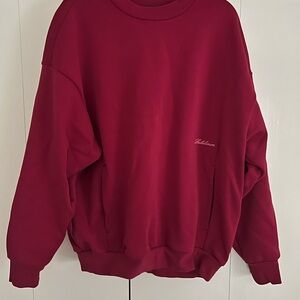 Lululemon Athletica Rich Red Crewneck Sweater